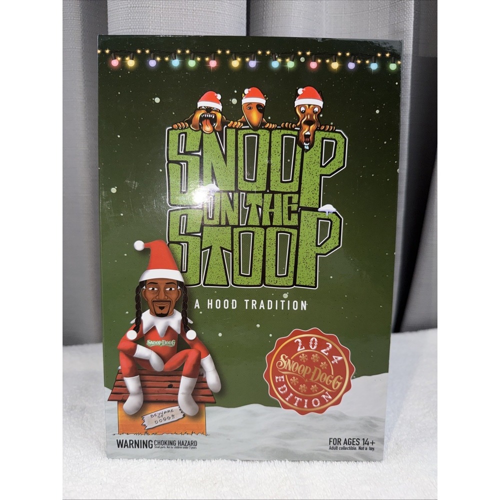 Snoop Dogg Snoop on The Stoop 12" Christmas Red Plush Figurine Doll New in Box